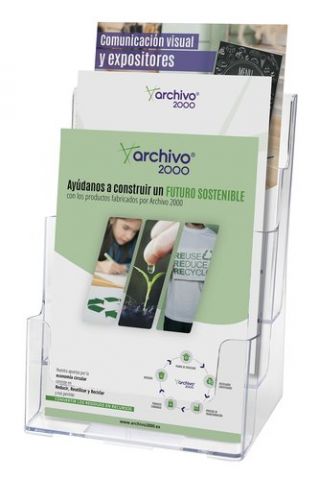 PORTAFOLLETOS SOBREMESA A.2000 A5 VERTICAL 3 COMPA