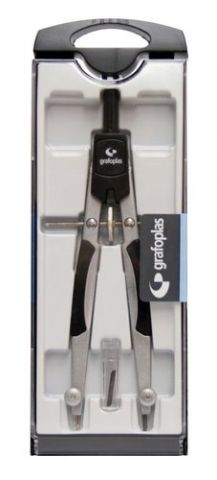 COMPAS GRAFOPLAS MICROMETRICO NEGRO CON MINAS