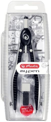 COMPAS HERLITZ MY.PEN CON BIGOTERA NEGRO/GRIS