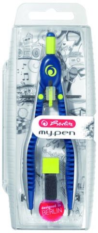 COMPAS HERLITZ MY.PEN CON BIGOTERA AZUL MARINO/LIM