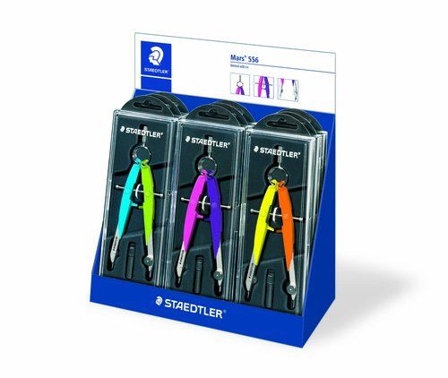 COMPAS STAEDTLER MARS 556 NEON BIGOTERA EXPOSITOR