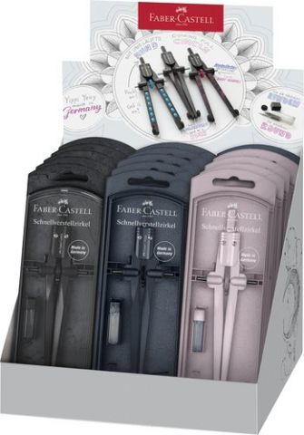 COMPAS FABER-CASTELL STREAM AJUSTE RAPIDO EXPOSITO