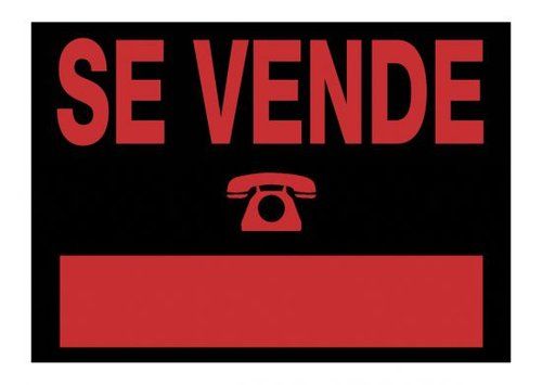 CARTEL ANUNCIO PVC 50x35 SE VENDE