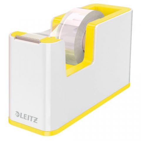 PORTARROLLOS LEITZ WOW DUALC/CINTA AMARILLO y BLAN