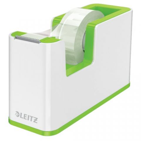 PORTARROLLOS LEITZ WOW DUALC/CINTA VERDE y BLANCO