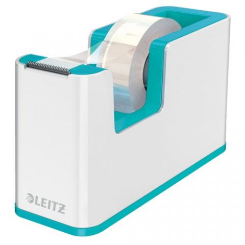 PORTARROLLOS LEITZ WOW DUALC/CINTA TURQUESA y BLAN