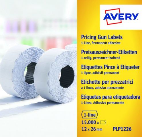 ETIQUETAS de PRECIOS AVERY ADH.PERMANENTE 26x12 mm