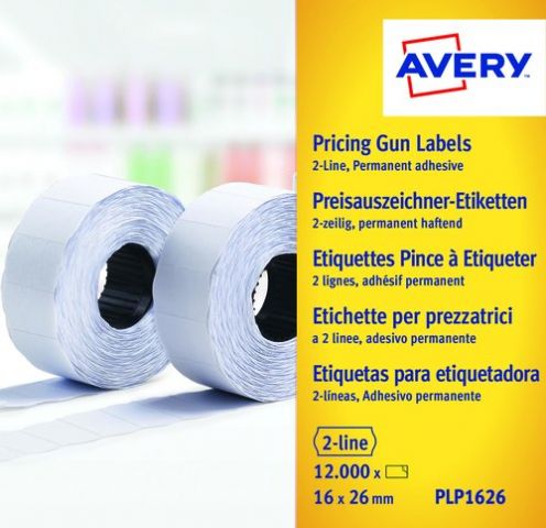 ETIQUETAS de PRECIOS AVERY ADH.PERMANENTE 26x16 mm