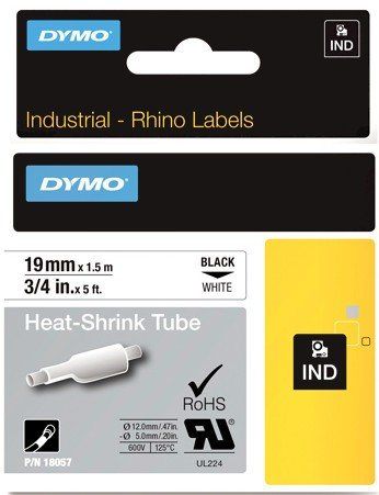 CINTA de ROTULAR DYMO RHINO ID1 TERMO RETRACTIL 1,