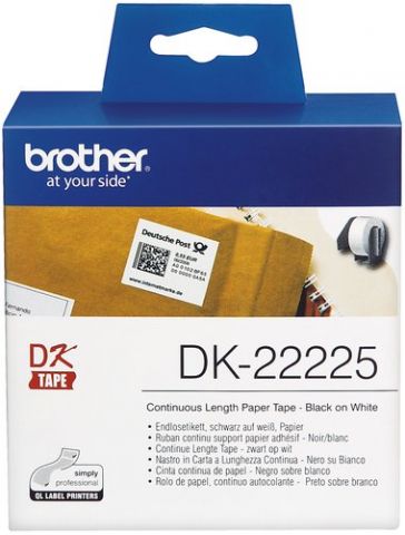 ETIQUETAS BROTHER CONTINUA PAPEL BLANCO  38 mm ROL