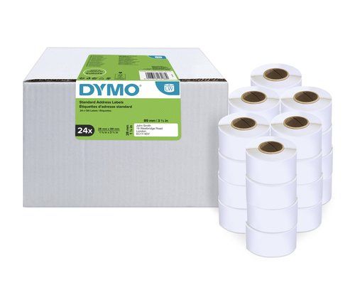 ETIQUETAS DYMO LABEL WRITER  28x89 mm RL.130 uds.