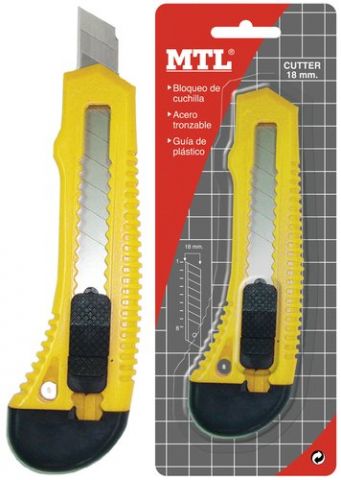 CUTER MLT 18 mm. con GUIA PLASTICO