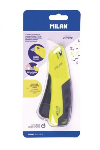 CUTTER MILAN COMPACT AUTO RETRACTIL ACID AMARILLO