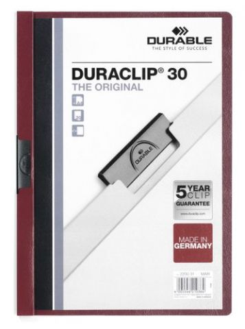 DOSIER CLIP DURACLIP PVC A4 2200 pinza METAL 30h B