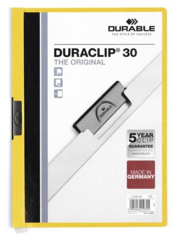 DOSIER CLIP DURACLIP PVC A4 2200 pinza METAL 30h A