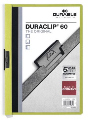 DOSIER CLIP DURACLIP PVC A4 2209 pinza METAL 60h V