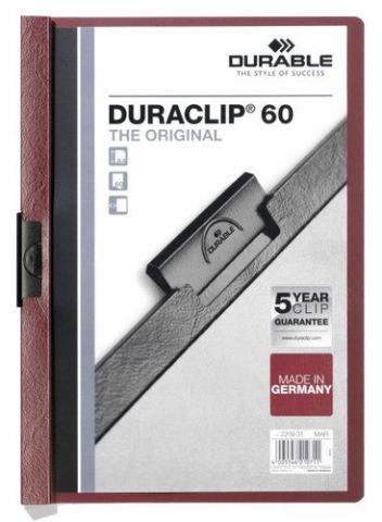 DOSIER CLIP DURACLIP PVC A4 2209 pinza METAL 60h B
