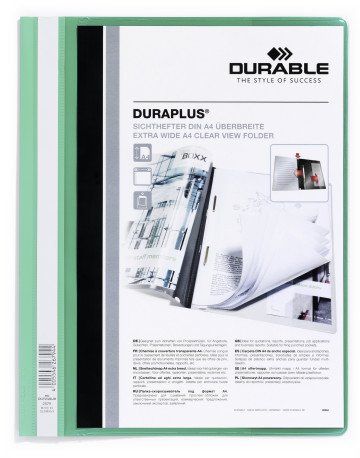 DOSIER FASTENER DURABLE DURAPLUS 2579 A4 VERDE