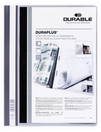 DOSIER FASTENER DURABLE DURAPLUS 2579 A4 GRIS