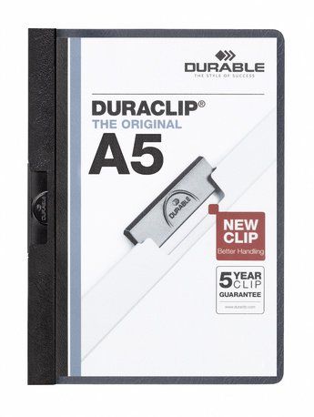 DOSIER CLIP DURACLIP PVC A5 2217 pinza METAL 30h N