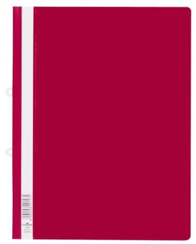 DOSIER FASTENER DURABLE 2580 A4+ TRANSP. ROJO