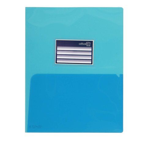 DOSIER con DOBLE BOLSA OFFICE BOX PP A4 con TARJET