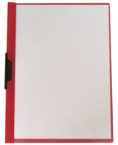 DOSIER CLIP DATABANK PP A4 pinza METAL 30h ROJO