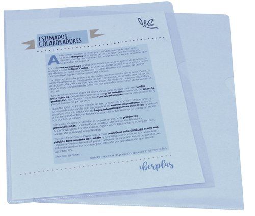 DOSIER ANGULO RECTO IBERPLAS PVC 300µ Fº CRISTAL