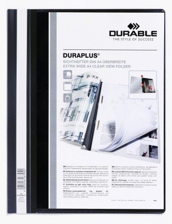 DOSIER FASTENER DURABLE DURAPLUS 2579 A4 NEGRO