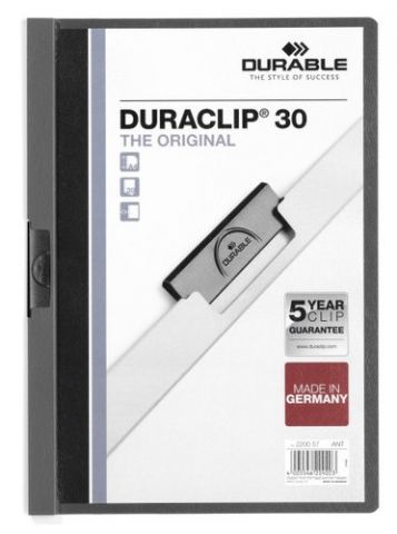 DOSIER CLIP DURACLIP PVC A4 2200 pinza METAL 30h G