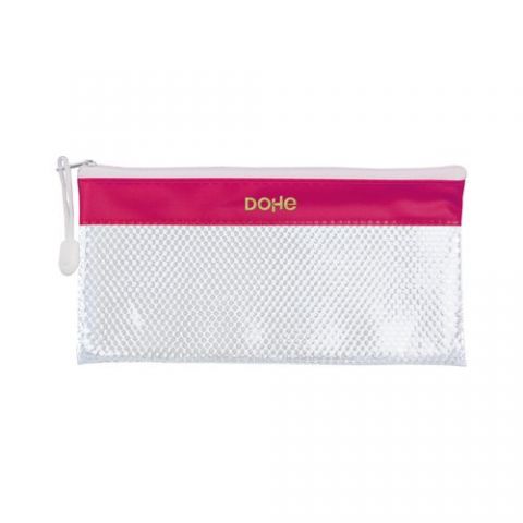 PORTATODO DOHE CREMALLERA APAISADO PVC BLANCO/ROSA