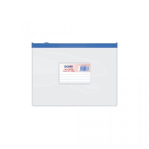 DOSIER SOBRE DOHE ZIPPER A5 APAISADO PVC TRANSPARE