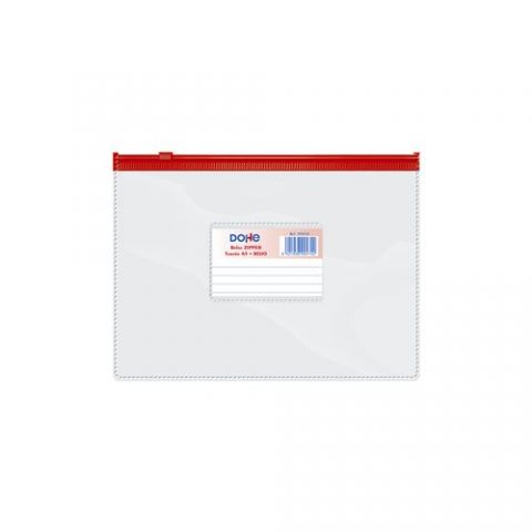 DOSIER SOBRE DOHE ZIPPER A5 APAISADO PVC TRANSPARE