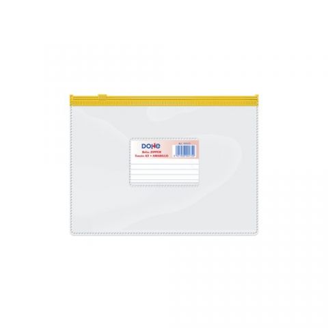 DOSIER SOBRE DOHE ZIPPER A5 APAISADO PVC TRANSPARE