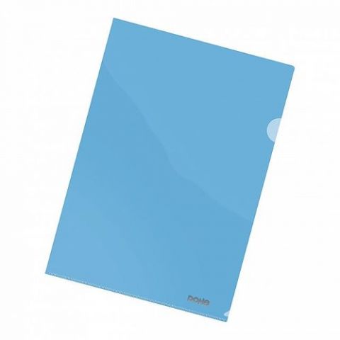 DOSIER ANGULO RECTO DOHE PP CRISTAL 120µ A4 AZUL P