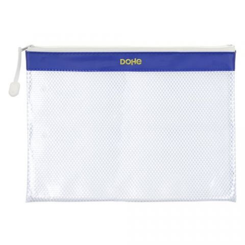 DOSIER SOBRE DOHE CREMALLERA A4 PVC AZUL