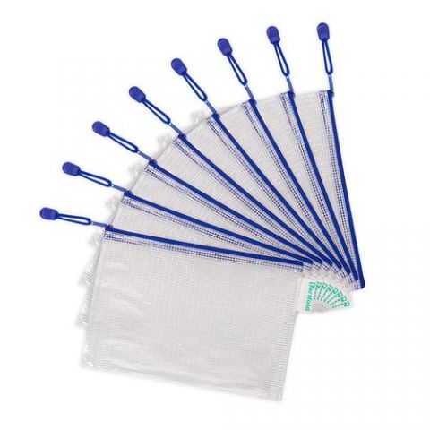 DOSIER SOBRE TARIFOLD CREMALLERA PVC A5 AZUL PACK