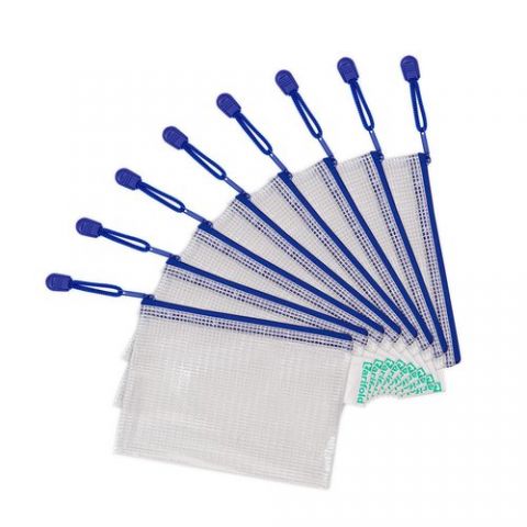 DOSIER SOBRE TARIFOLD CREMALLERA PVC A6 AZUL PACK