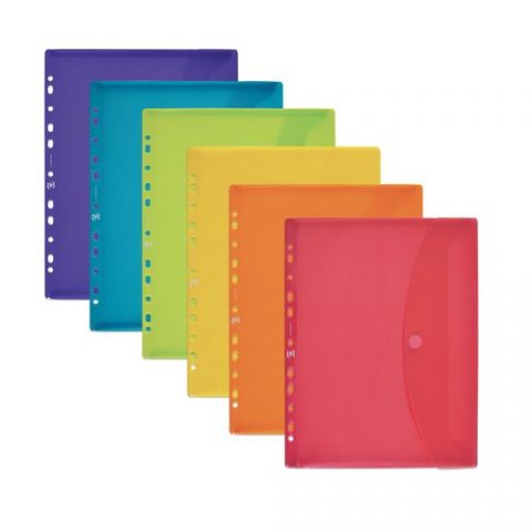 DOSIER SOBRE OXFORD PP TRANSLUCIDO VELCRO A4 MULTI