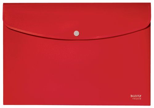DOSIER SOBRE LEITZ RECYCLE PP OPACO BROCHE A4 ROJO