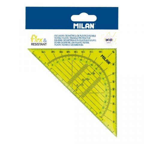 ESCUADRA GEOMETRICA MILAN FLEX &RESISTANT 14 CMS A