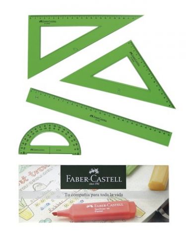 EQUIPO de DIBUJO FABER CASTELL 30 CTM.