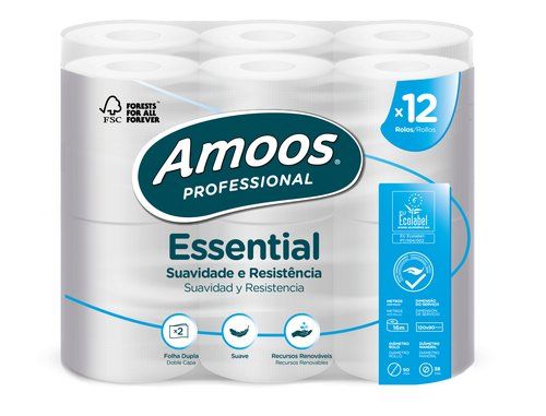 PAPEL HIGIENICO AMOOS PROFESSIONAL ESSENTIAL 2 CAP