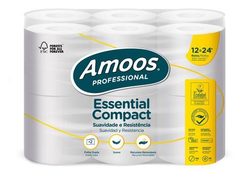 PAPEL HIGIENICO AMOOS PROFESSIONAL ESSENTIAL COMPA