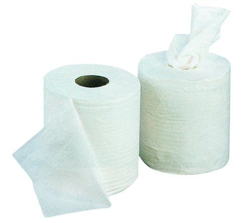 BOBINA DE PAPEL MECHA 100% CELULOSA 2 CAPAS 80 MET