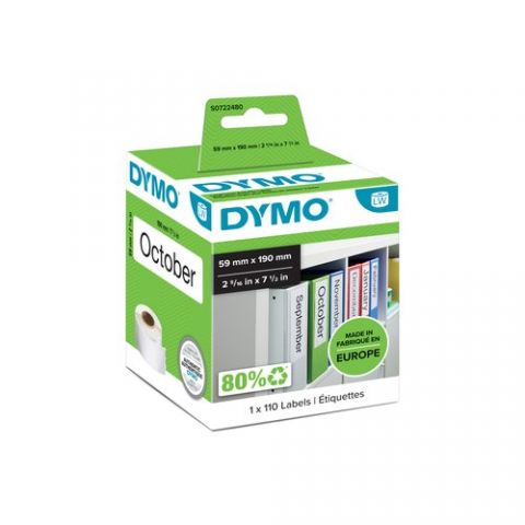 ETIQUETAS DYMO LABEL WRITER  59x190 mm ROLLO 110 u