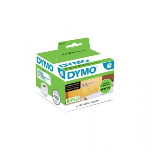 ETIQUETAS DYMO LABEL WRITER  36x89 mm ROLLO 260 ud
