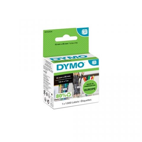 ETIQUETAS DYMO LABEL WRITER  13x25 mm ROLLO 1.000