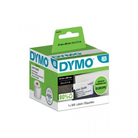 ETIQUETAS DYMO LABEL WRITER  51x89 mm ROLLO 300 ud