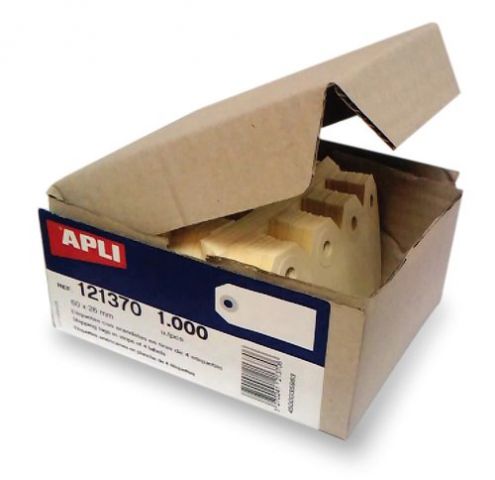 ETIQUETAS MANUALES COLGANTES con ARANDELA APLI  38